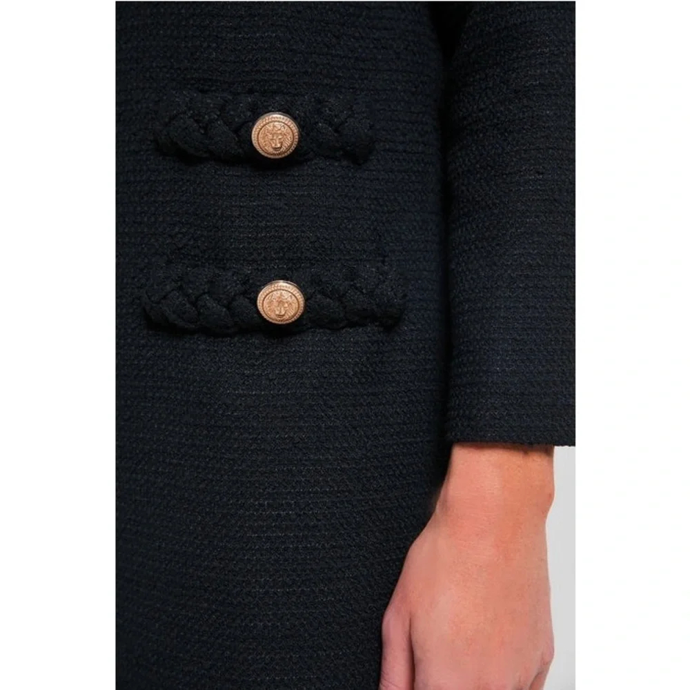 TUCKERNUCK
Black Tweed Long Sleeve Jackie Dress - Picture 5 of 13